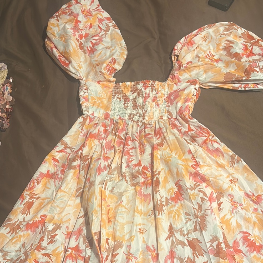 Abercrombie & Fitch Backless Floral Dress - Multicolor